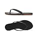 MOAILAOZI Flip Flops Sandals for Women, Summer Fashion Leather Slippers, Lightweight Comfortable Beach Sandals Slip On Flat Dressy zjc-5 Black Size 6