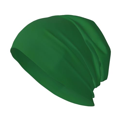 SHuWeiD Gorro de punto cómodo con estampado de la bandera de la Sultanía de Delhi para hombre, ajuste elegante, unisex, para todas las estaciones, color negro, Negro -, talla única