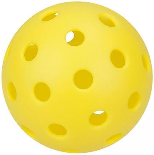 Enakshi (LABEL) Creations 3xLuminous Pickleball Ball Competition Ball 74mm Standard for Outdoor Courts Yellow