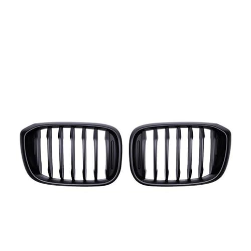 Calandres avant pour BMW 3 4 X3 X4 G01 G02 G08 2018-2021 double barre noir mat