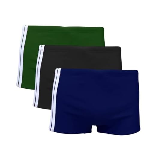 Kit 3 Sunga Masculina Praia Verão Listras Moda Boxer (BR, Alfa, M, Regular, Sortido)