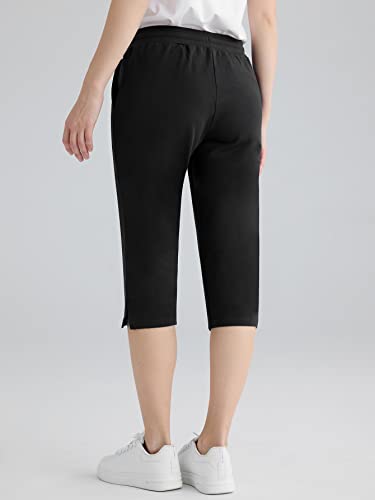Weintee Women's Petite Cotton Capris with Pockets3