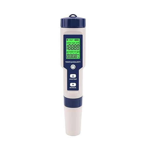 Testeur de qualité d'eau TDS EC PH salinité pour analyse de piscine