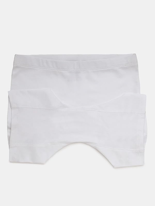 Image of mackly Girls Inner Shorts (Pack of 2) | 2-in-1 Seamless Panty Shorts with Gusset | Soft Breathable Base Layer for Dresses, Skirts