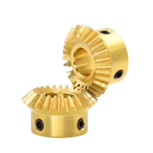 Bevel Gear Pinion Hardware Mechanical 2pcs 1:1 Bevel Gear 0.8M 20T Bore Diameter 4mm 5mm 6mm(Bore 5mm)