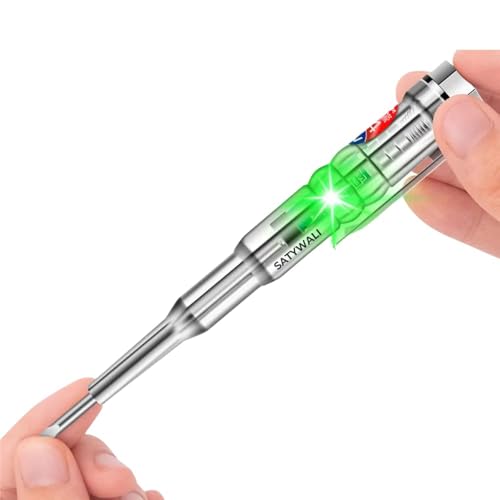 Image of 1 Pcs Electrical Tester Pen, 70-250V Induction Power Detector Pen Electrical Screwdriver Circuit Tester, Electrical Tester Pen with LED Color Light, Non-Contact AC Voltage Tester Pen.