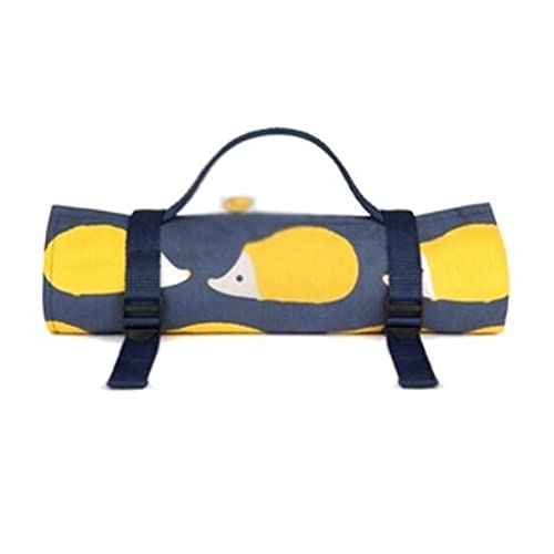 Waterproof Foldable Beach Blanket Portable Picnic Mat Comfortable Picnic Blanket Suitable for Camping Can Sit 4-6 People (Color : Yellow)