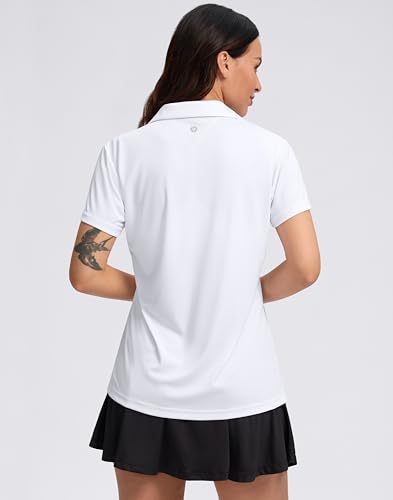 Image of SANTINY V-Neck Golf Polo Shirts Short Sleeve