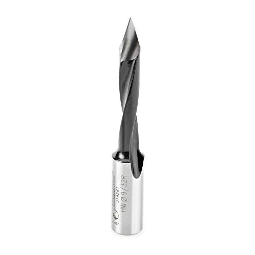 Amana Tool - 314281 Carbide Tipped Through-Hole Boring Bit R/H 9/32 Dia x 70mm Long x 10mm