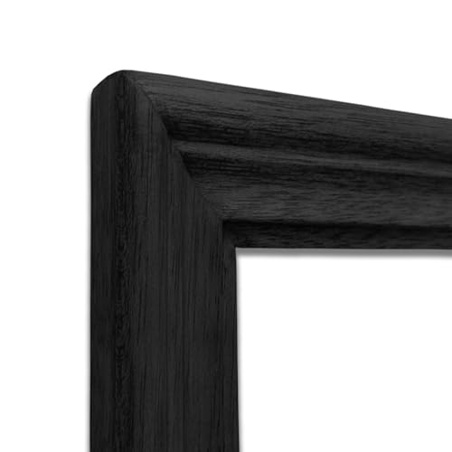 Image of Handmade Wooden Rectangular Photo Frame,4 x 6 inch Display for Artworks,Pictures and Photos of Your Loved Ones,for Table and Wall,Best Gifts,Home Decor,Office,Living Room,Bedroom,Black