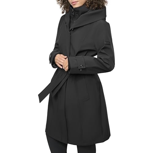 DKNY Women's Bib-Front Hooded Softshell3