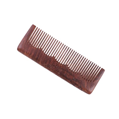 BIUDECO 1個 木製の櫛 レトロな櫛 装飾的な髪の櫛 メンズコーム 男性用ヘアブラシ 男性用ヘアコーム care 男性用の櫛 くし 木の髪の櫛 竹
