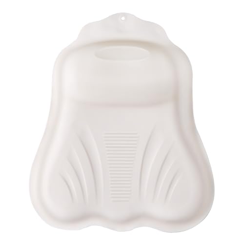 Goowin Bath Pillows for Tub, New Generation Skin-Friendly Silicone Bath Pillow, Luxury Bathtub Pillow for Head and Neck, Powerful Suction Tub Pillow for Bathtub with Inflatable Airbag (Off-W