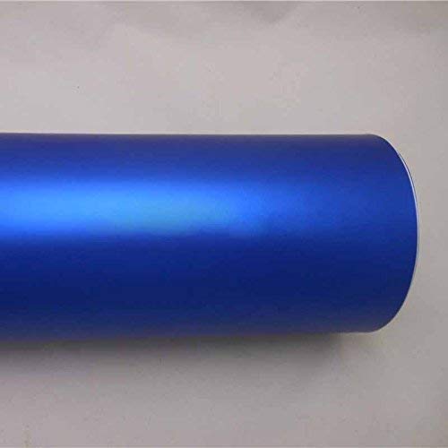 Image of Elton Blue Matte Adhesive Decorative Vinyl Shelf Liner Decorative Self Adhesive Vinyl Sheet for Table top,Furniture, Almirah and Other DIY, Renovation Projects 24 X 96 Inches