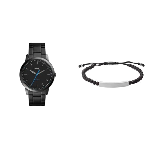 Montre Fossil Minimalist homme noir et bracelet Ellis pour parfaire votre style au quotidien