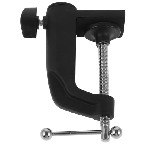 SEWACC Table Mount Clamp for Microphone Boom Arm Stand Adjustable Heavy-duty Mic Holder Non- Design Compatible Equipment for Desk Use