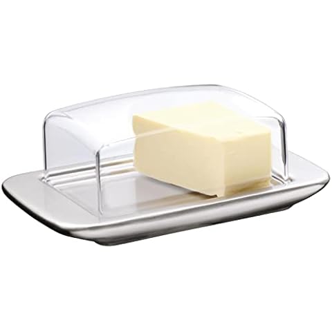 WMF loft Brunch Butterdose Edelstahl 11,5 x 16,8 cm Cover