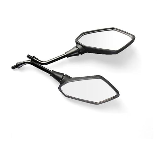 Espejos retrovisores moto universales de fibra carbono 10mm 8mm retrovisor para scooter par