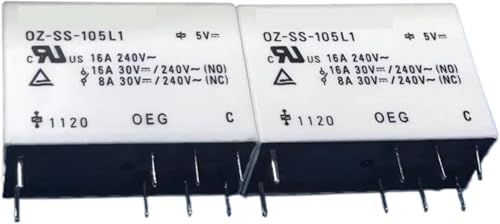 Relé de potencia OZ-SS-112L1 16A 250VAC con 8 pines para circuitos