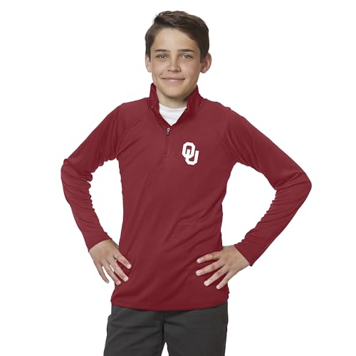 Little King NCAA Youth Boys 1/4 Zip Pullover Wind Shirt-100% Polyester-Sizes YS YM YL YXL