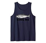 King Me Salmon Fishing Tank Top