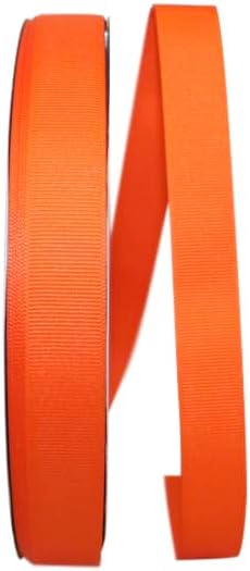 Reliant Ribbon Grosgrain Texture Ribbon, 7/8 Inch X 100 Yards, Orange