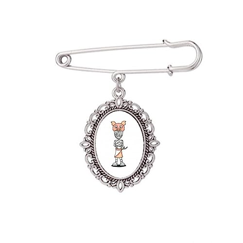 Broche cochon Égypte Horus M : réinventez vos vêtements ternes avec ce bijou original