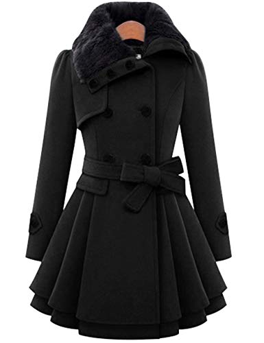 Manteaux de fourrure svelte mi-long Youlee pour vos sorties en ville et trajets d'hiver