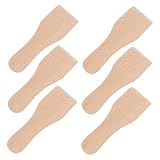 Warmhm 6 Stück Teiliges Kleiner Holzspatel Vielseitige Küchenwerkzeuge Hitzebeständige Schaber für Butter Sahne