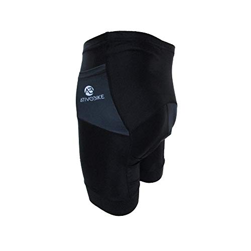 BERMUDA CICLISMO MASCULINA FORRO (PAD) GEL - PRETO M