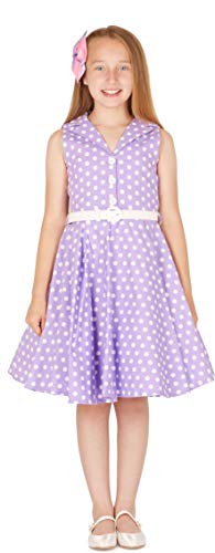 BlackButterfly Kids 'Holly' Vintage Polka Dot 50's Girls Dress3