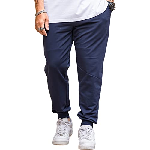 Pantalon de survêtement en coton homme grande taille idéal pour le sport et les loisirs