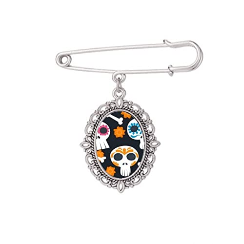 Broche fleur mexique taille M pour robe et chemise
