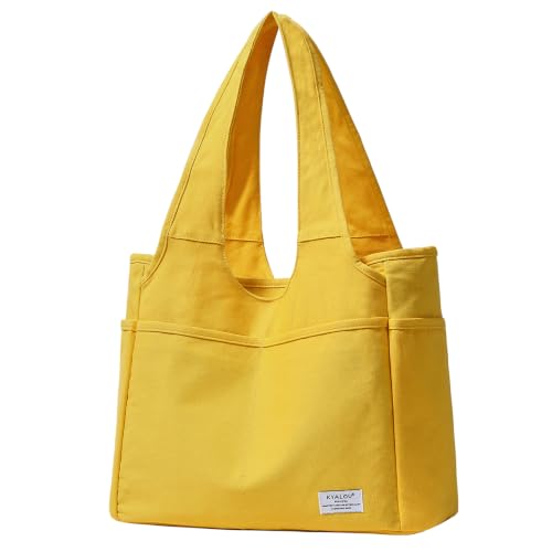 Image of KYALOU Utility Large Tote Bag, Women Casual Shoulder Bags for Work School Gym Beach Travel Shopping Grocery | Utility