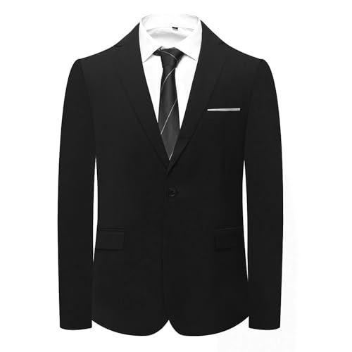 Men's Slim Fit Suit Jacket One Button ，Casual Lightweight Suit Daily Jacket Sport Coat