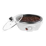 Synaiolma 110v Electric Home Coffee Roaster,800 W Household Coffee Bean Roasting Baking Machine W/Stir Bar,Honeycomb Pot Bottom & 0-240℃ Temperature Adjustment.