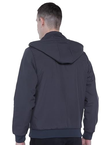 Image of Qube By Fort Collins Men's Polyester Standard Length Regular Fit Lightweight Winter Jacket - Stylish & Comfortable for Casual and Outdoor Wear
