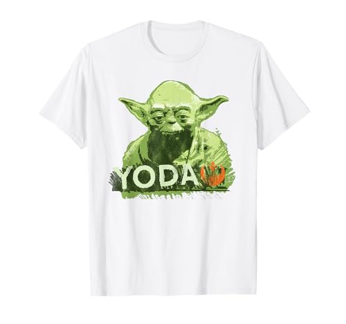 T-shirt Star Wars Yoda Rebel Alliance au design vintage imprimé effet usé authentique