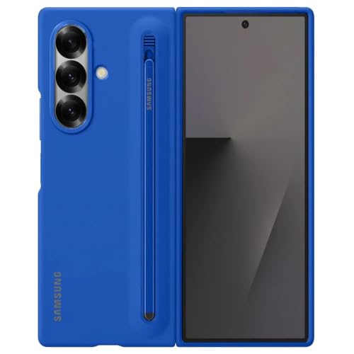 Image of Magnetic Original for Samsung Galaxy Z Fold 7 Case /Cover with S Pen | 360 Full Protection Cover | Slim Matte Hard Back Case | Premium Shockproof Design Durable, Ultraslim (Blue)