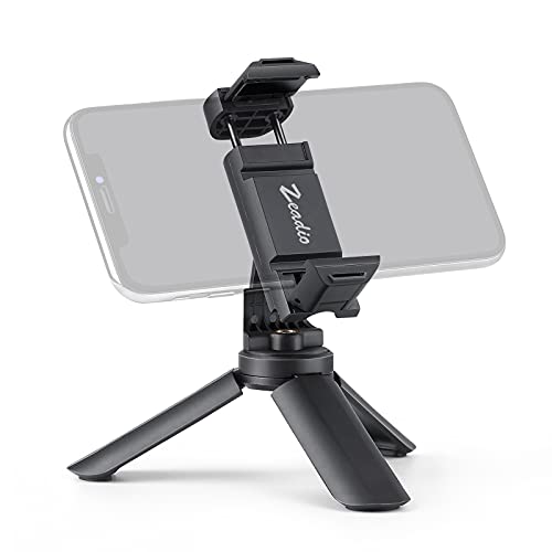 Image of Zeadio Mini Smartphone Tripod, Pocket Desktop Tabletop Stand Tripod for All Phones