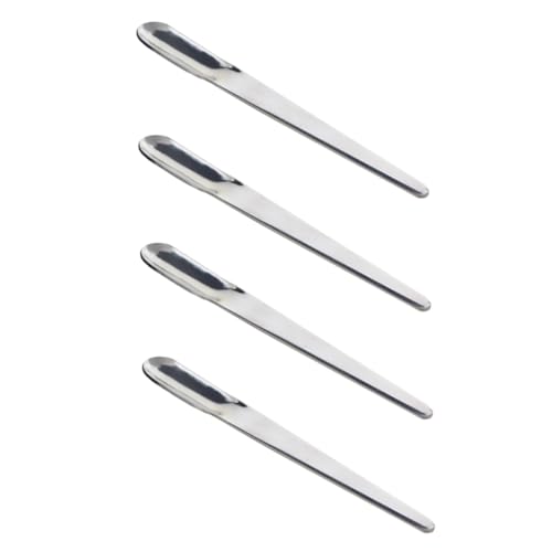 Hemobllo 4 pièces Cuillères Mini Espresso Acier Inoxydable Lot de Petites Cuillères Lisses pour Café Dessert et Glace Compactes et Faciles à Nettoyer Ustensiles pour Maison