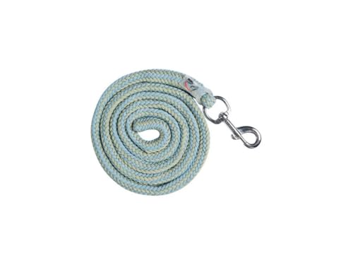 Longe HKM Catherine 180 cm mousqueton corde cheval poney vert bleu