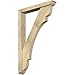 Ekena Millwork BKT0402X24X36OLY01RDF Olympic Traditional Rough Sawn Bracket w/Offset Brace, Douglas Fir