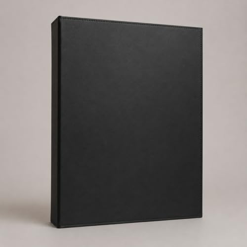 Classeur Cuir noir haute maroquinerie pour protéger durablement vos documents A4 - 2