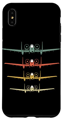 iPhone XS Max Retro Warplane A-10 Thunderbolt Warthog Plane Fighter Jet Case