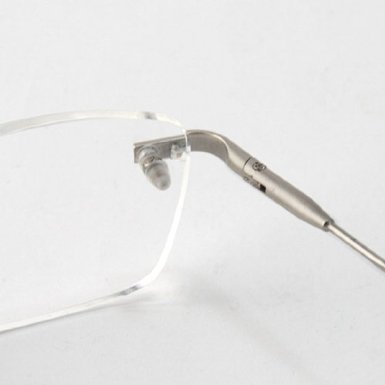 Vision Care Ultra Light Reader Read Book Map Menu Rimless Frameless Reading Glasses Clear Eyeglasses Case +2.50 Office Use Read Reader #TOP5