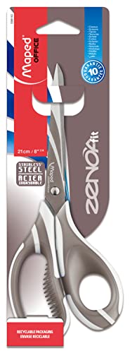 Maped Zenoa Premium Soft Handle Multi-Purpose Scissors, Adult, 8.25 Inch, Right Handed, Assorted Colors (599110) #TOP4
