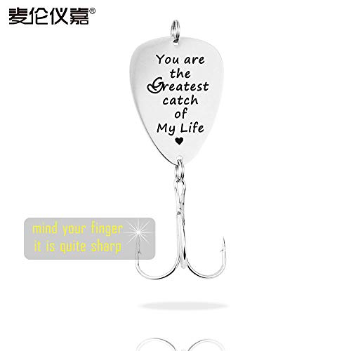 Fishing Hook Lure Gift You are The Greatest Catch of My Life Love Fishing Fisherman Gift - Thumbnail 4