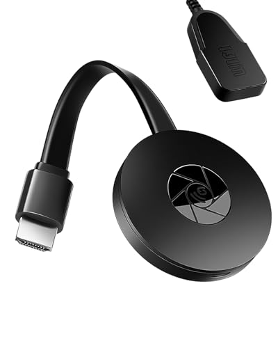 Adaptador Dongle HDMI Inalámbrico 2.4GHz, Receptor WiFi 1080P Compatible con Miracast, Airplay, DLNA para Android, iOS, Windows, Transmisión de...
