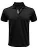 Comilaka Polo Uomo Manica Corta Maglietta Casual Poloshirt Colori Contrastanti Top T-Shirt Estate #1